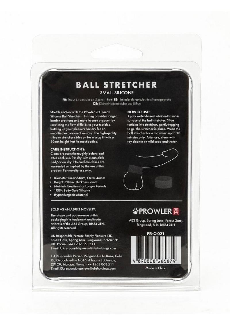 Prowler Red Silicone Ball Stretcher - Black - Small