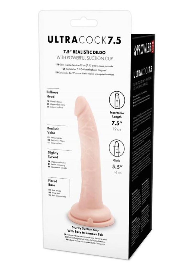 Prowler Red Ultra Cock Realistic Dildo - Vanilla - 7.5in