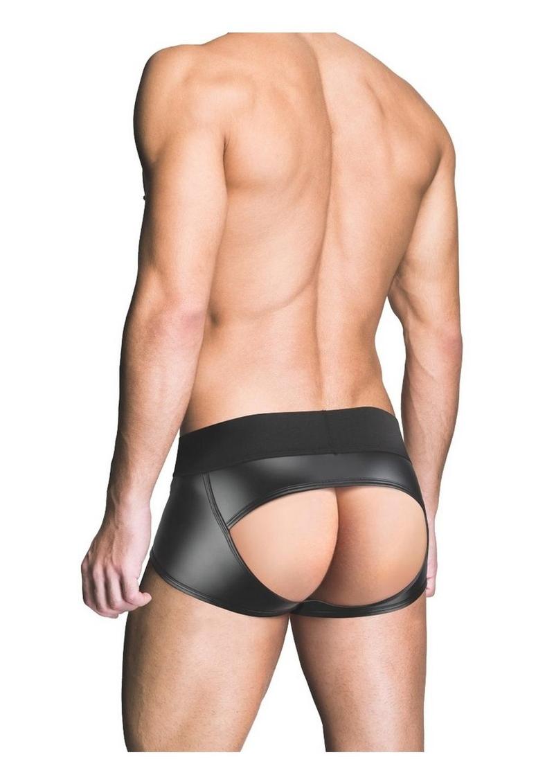 Prowler Red Wetlook Ass-Less Trunk - Black - Small