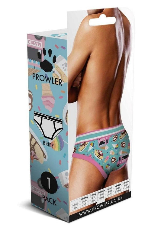 Prowler Sundae Brief - Blue/Pink - Small