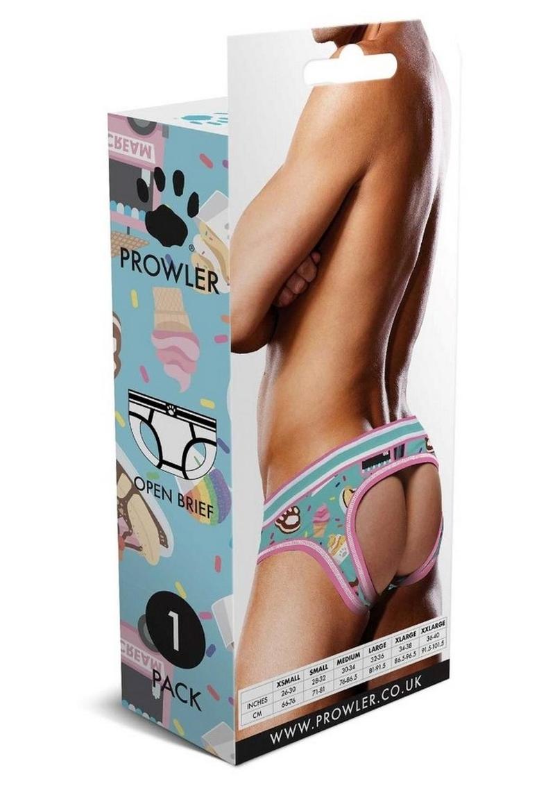 Prowler Sundae Open Brief - Blue/Pink - Large