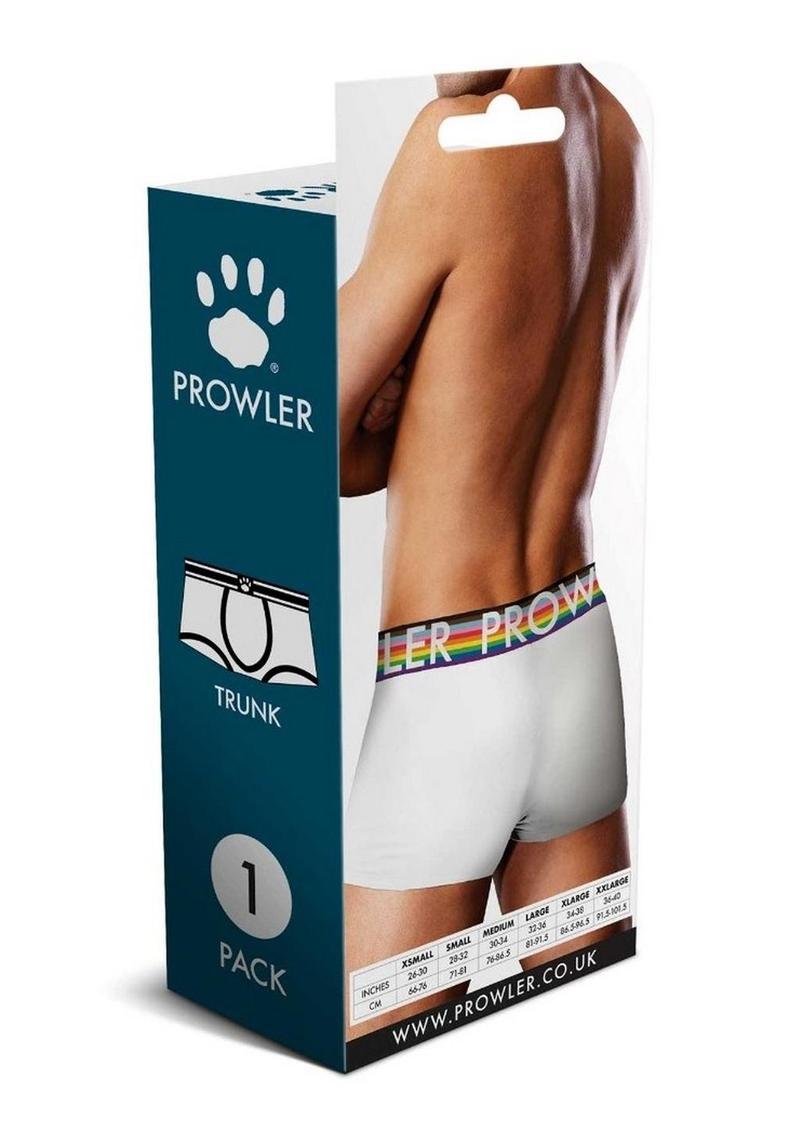 Prowler White Oversized Paw Trunk - Multicolor/Rainbow/White - XLarge