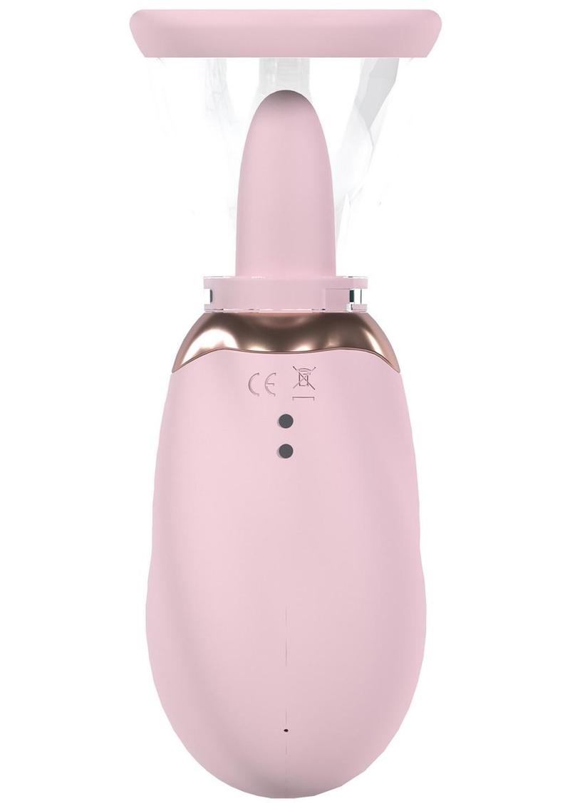 Pumped Boost Automatic 13 Speed Silicone Rechargeable Vulva and Breast Pump - Pink