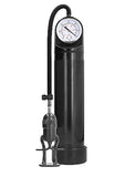 Pumped By Shots Deluxe Penis Pump with Advanced Psi Gauge - Black