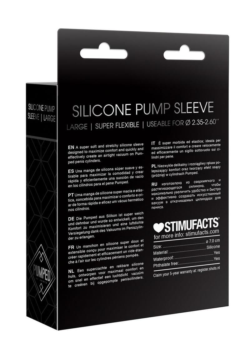 Pumped Silicone Pump Sleeve - Black - Large