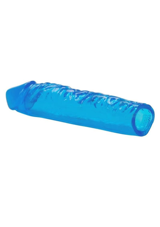 Puregel Textured Pleasure Penis Sleeve - Blue