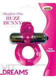 Purrfect Pets Buzz Bunny Stimulator with Vibrating Bullet - Pink