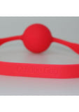 Quickie Gag Silicone Ball Gag Bondage - Red - Large