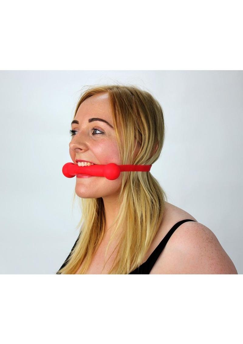 Quickie Gag Silicone Mouth Bit - Red