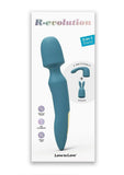 R-Evolution Rechargeable Silicone Rabbit Vibrator - Teal Me