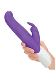 Rabbit Essentials Silicone Rechargeable G-Spot Rabbit Vibrator - Purple