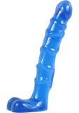 Raging Hard-Ons - Slimline Anal Series - Ass Play Ballsy Dildo with Balls - Blue/Cobalt Blue - 7in