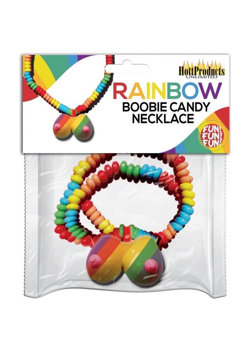 Rainbow Boobie Candy Necklace - Multicolor