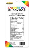 Rainbow Pussy Pops Candy Fruity Flavor - Multicolor