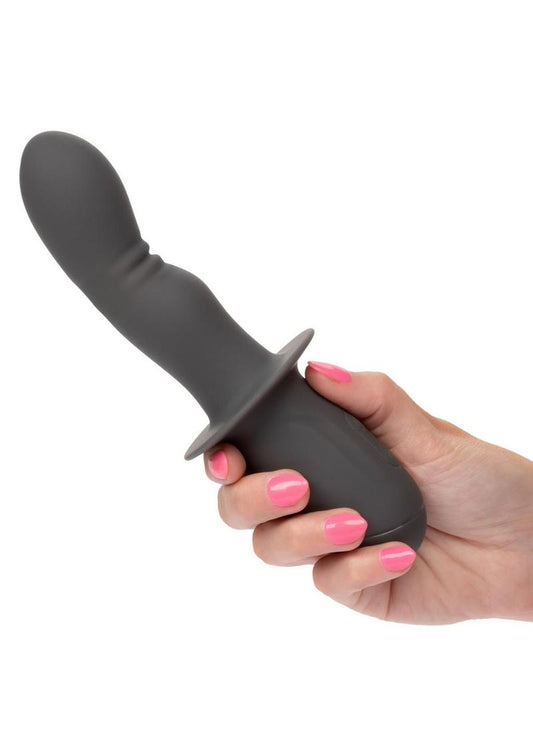 Ramrod Rocking Rechargeable Silicone Anal Probe - Gray/Grey