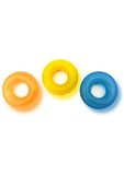 Rascal The D-Ring Glow X3 Glow In The Dark Cockrings Assorted Colors 3 Each