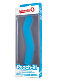 Reach It Silicone USB Rechargeable G-Spot Vibrator Waterproof - Blue