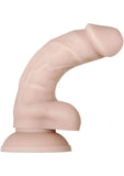 Real Supple Poseable Silicone Dildo with Balls