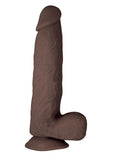 Realcocks Dual Layered #7 Bendable Dildo - Brown/Chocolate - 8.5in