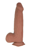 Realcocks Dual Layered Uncut Slider Thick Shaft Dildo - Caramel - 9.25in