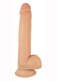 Realcocks Sliders Dildo with Balls - Vanilla - 9in