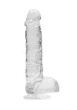 Realrock Crystal Clear Dildo with Balls