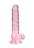 Realrock Crystal Clear Dildo with Balls