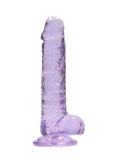 Realrock Crystal Clear Dildo with Balls