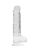 Realrock Crystal Clear Dildo with Balls