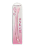 Realrock Crystal Clear Non Realistic Double Dildo - Clear/Pink - 17in