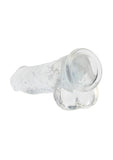 Realrock Crystal Clear Realistic Dildo with Balls - Clear - 10in