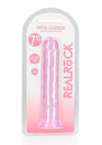 Realrock Crystal Clear Straight No Balls Dildo