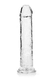 Realrock Crystal Clear Straight No Balls Dildo