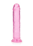 Realrock Crystal Clear Straight No Balls Dildo