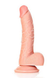 Realrock Curved Realistic Dildo with Balls and Suction Cup