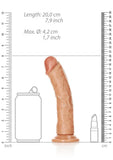 Realrock Curved Realistic Dildo with Suction Cup