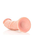 Realrock Curved Realistic Dildo with Suction Cup - Vanilla - 9in