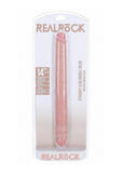 Realrock Realistic Skin Slim Double Ended Dong - Vanilla - 14in