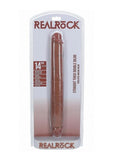 Realrock Realistic Skin Thick Double Ended Dong - Caramel - 14in