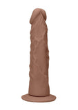 Realrock Skin Realistic Dildo Without Balls - Caramel - 8in