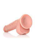 Realrock Straight Realistic Dildo with Balls and Suction Cup - Vanilla - 11in