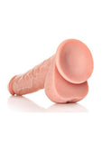 Realrock Straight Realistic Dildo with Balls and Suction Cup - Vanilla - 12in