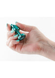 Rear Assets Aluminum Anal Plug - Petite - Metal/Teal - XSmall