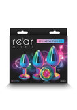 Rear Assets Aluminum Anal Plug Trainer Kit - Multicolor/Rainbow - 3 Pieces