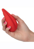 Red Hot Flicker Rechargeable Silicone Massager - Red