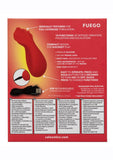 Red Hot Fuego Rechargeable Silicone Massager - Red