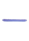 Reflective Gel Veined Double Dildo - Purple - 18in