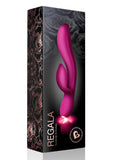 Regala Rabbit Silicone Rechargeable Rabbit Vibrator - Fuchsia/Purple