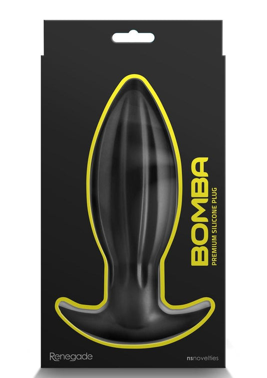 Renegade Bomba Silicone Anal Plug - Black - Small