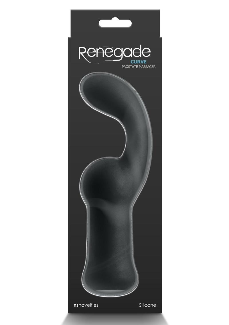 Renegade Curve Rechargeable Silicone Prostate Massager - Black